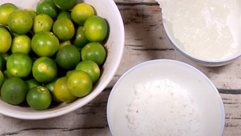 Ingredients for making salted lemon