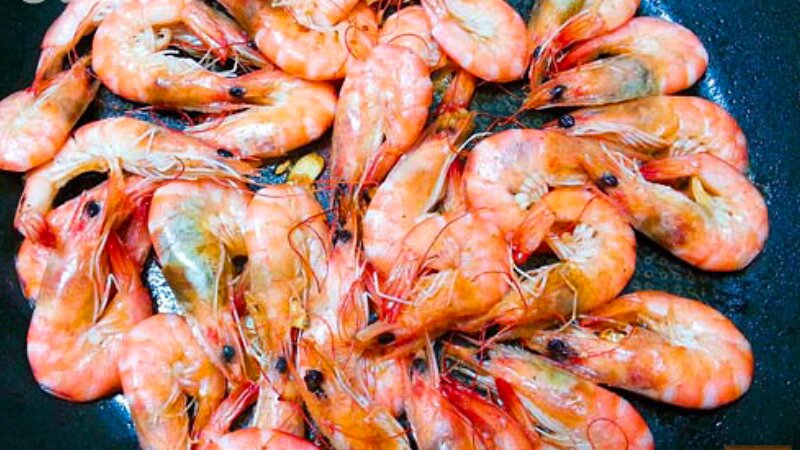 Stir fried shrimp