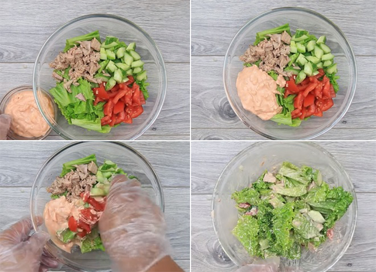 How to make delicious and nutritious tuna salad in 3 minutes