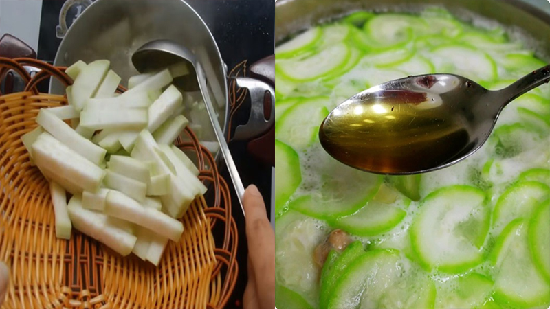 How to make gourd soup to cook cool and delicious clams