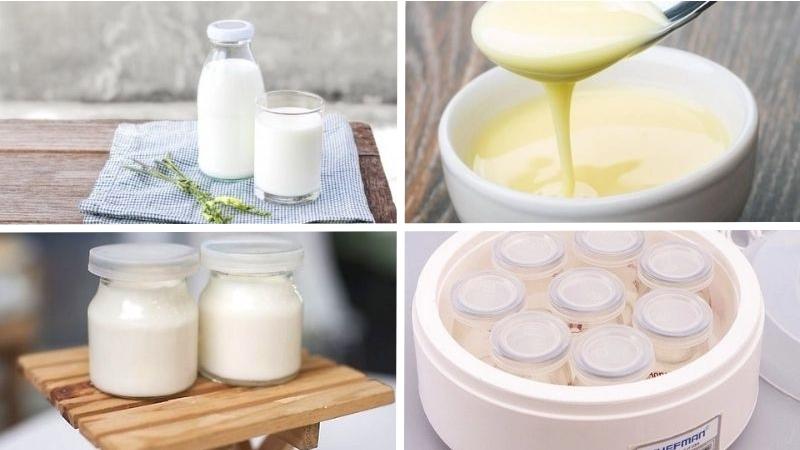 Ingredients for making smooth yogurt