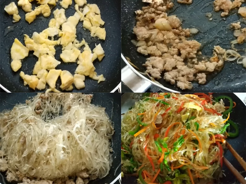 How to make delicious and non-sticky mixed fried vermicelli
