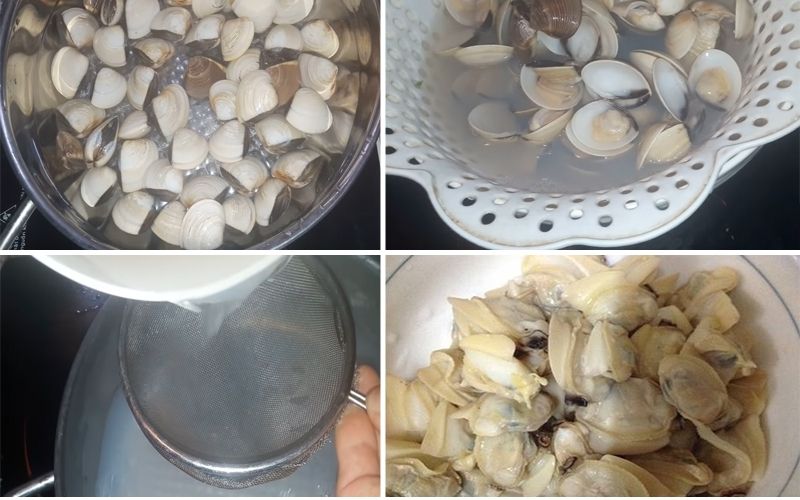  Boiled clams