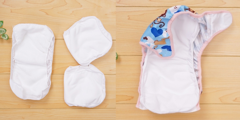 Clean, dry the baby's skin, stick the pad on the diaper and bring it to the baby.