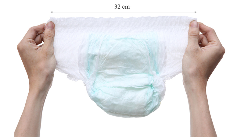 Size of diaper pants