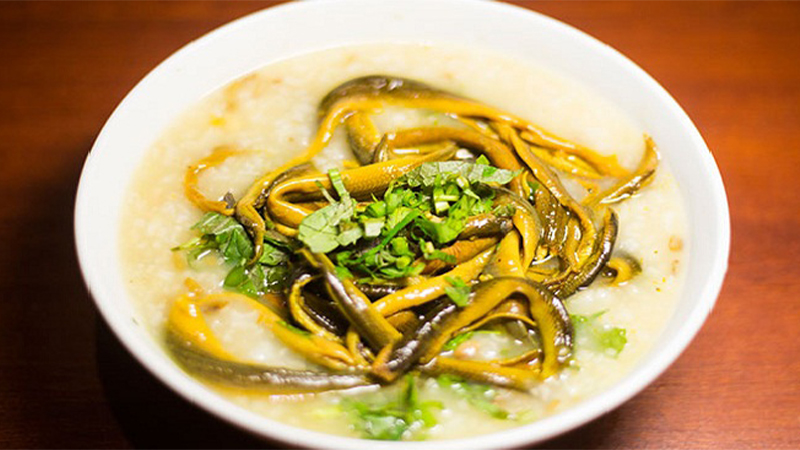 Glutinous rice eel porridge