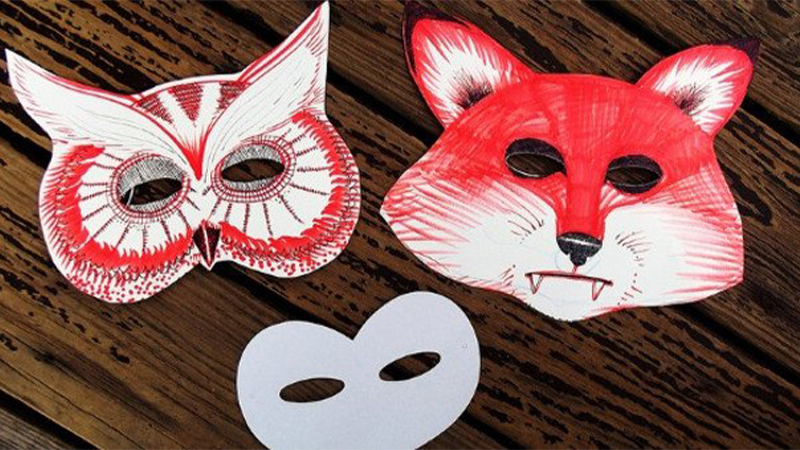 Paper Halloween mask