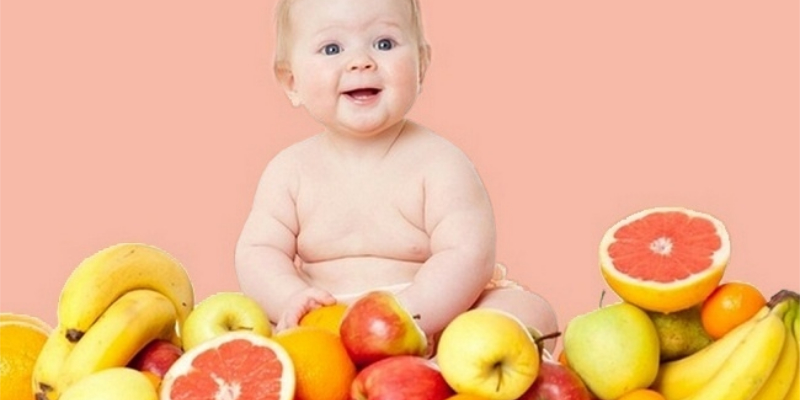 Should often change many different fruits, to give the baby a sense of enjoyment and enhance the taste.