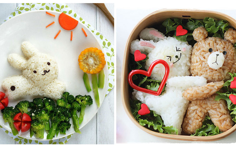 Transform your baby's daily dishes with vegetables into familiar 'characters' in cartoons
