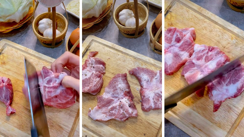 Prep and marinate meat