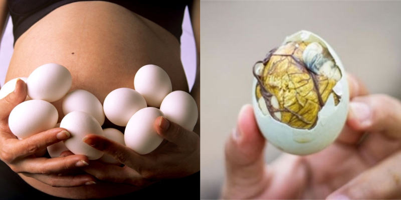 You can eat duck eggs during pregnancy, but you should only eat a maximum of 2 eggs in a week