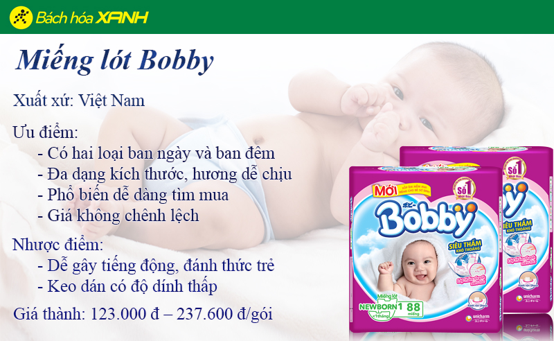 Bobby pads are widely sold in the market
