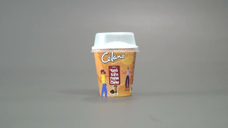 Celano pearl milk tea ice cream cup 130ml (100g)
