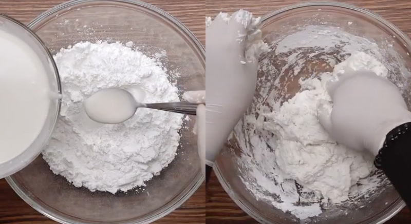 Mix the flour