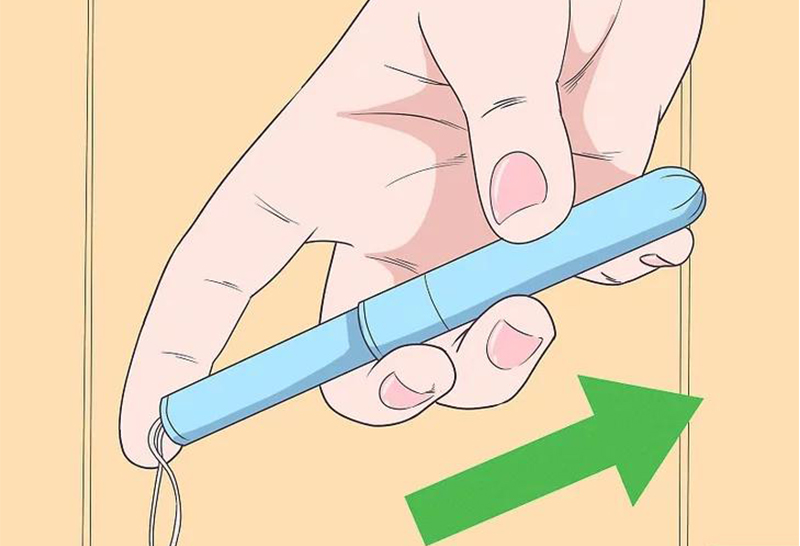 Instructions for using tampons properly and safely on red light day