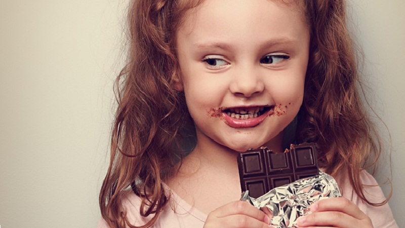 Notes when feeding children chocolate