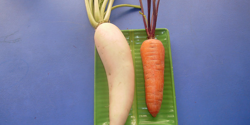 The Vitamin C in radishes will be completely destroyed by the enzymes in carrots