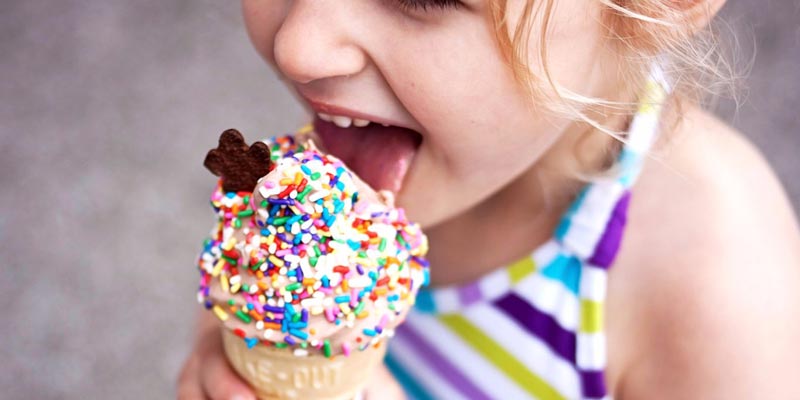 Ice cream is a convenient, delicious snack that most children love