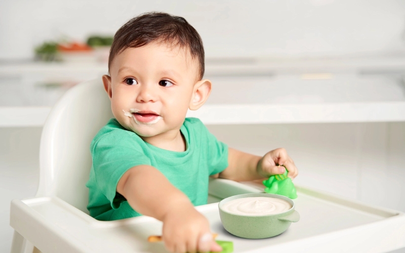 Do not feed your baby too thick cereal powder
