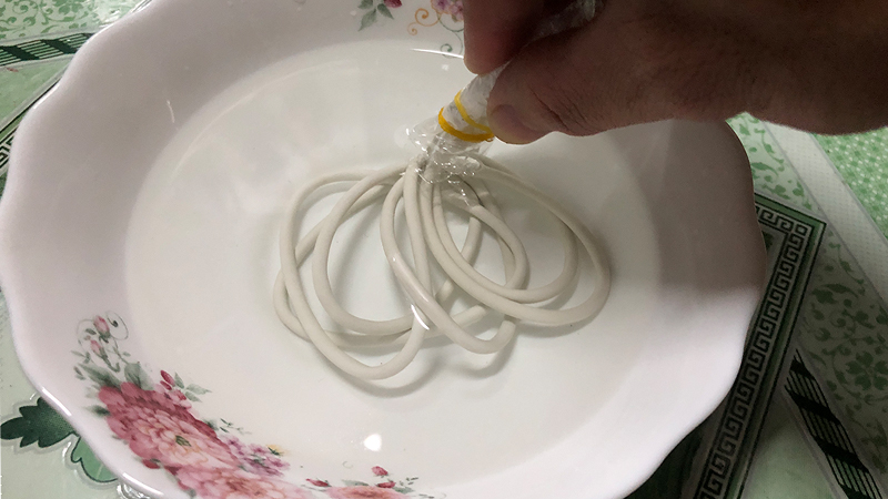 Pure white phone charger cord like new with javel water bleaching