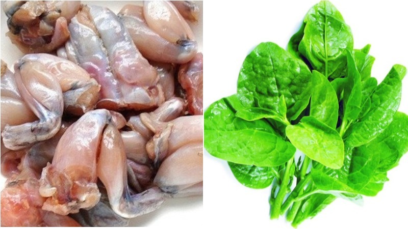 Frog porridge and spinach are very beneficial for the health of anorexic children.