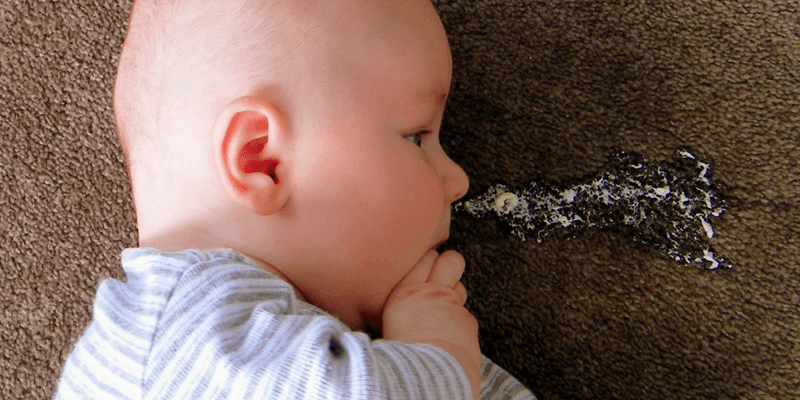 Reflux, spitting up milk is due to physiology in babies